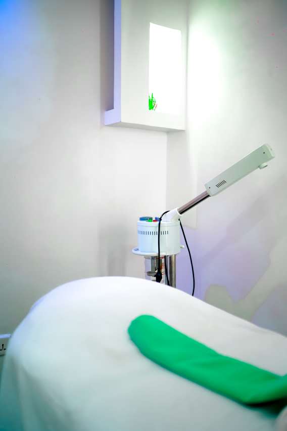 Treatment room with steamer